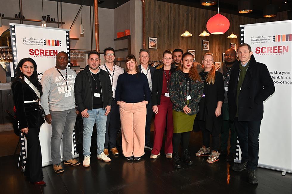 usheru took part in a Screen International and Saudi Film Commission roundtable at Berlin's European Film Market 2025. usheru CEO Oliver Fegan is pictured here in a group photo with all of the participants in the discussion.